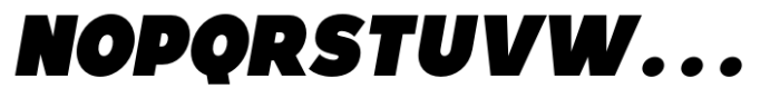 Larp Extra Black Narrow Oblique Font UPPERCASE