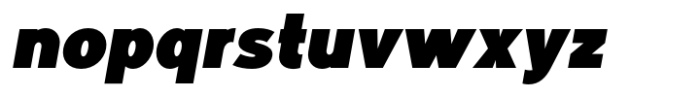 Larp Extra Black Narrow Oblique Font LOWERCASE