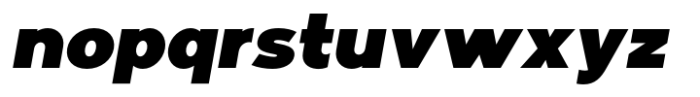 Larp Extra Black Oblique Font LOWERCASE