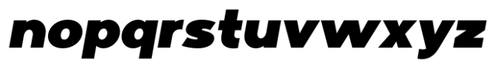 Larp Extra Black Wide Oblique Font LOWERCASE