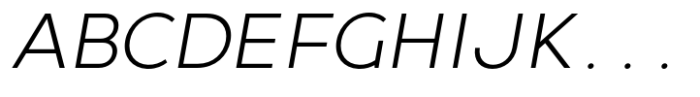 Larp Light Oblique Font UPPERCASE