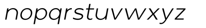 Larp Light Oblique Font LOWERCASE