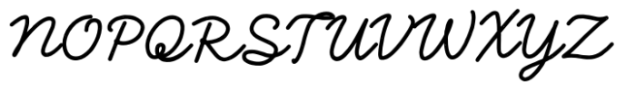 Larrikin Script Solid Font UPPERCASE