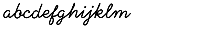 Larrikin Script Solid Font LOWERCASE