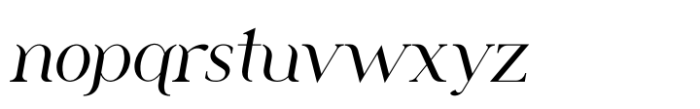Laskey Italic Font LOWERCASE