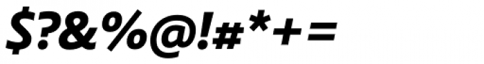Laski Sans Extra Bold Italic Font OTHER CHARS