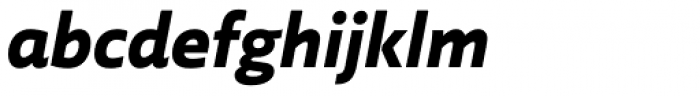 Laski Sans Extra Bold Italic Font LOWERCASE