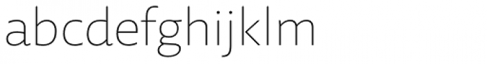 Laski Sans Extra Light Font LOWERCASE