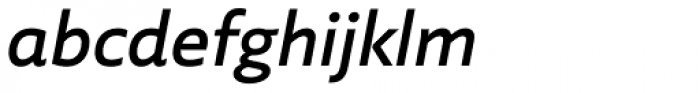 Laski Sans Semi Bold Italic Font LOWERCASE