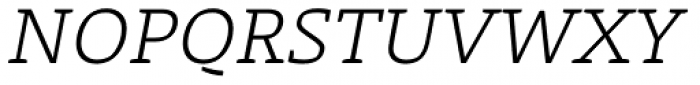Laski Slab Book Italic Font UPPERCASE