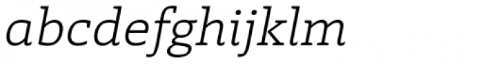Laski Slab Book Italic Font LOWERCASE