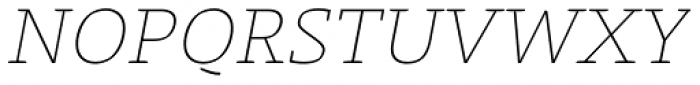 Laski Slab ExtraLight Italic Font UPPERCASE