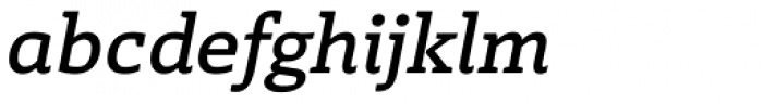 Laski Slab SemiBold Italic Font LOWERCASE