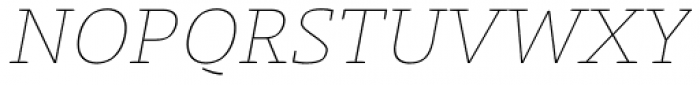 Laski Slab Thin Italic Font UPPERCASE