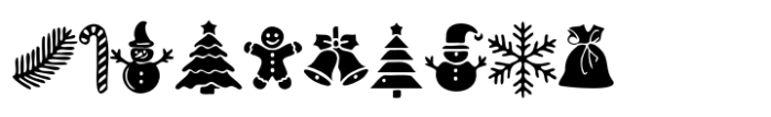 Last Christmas Symbols Font OTHER CHARS