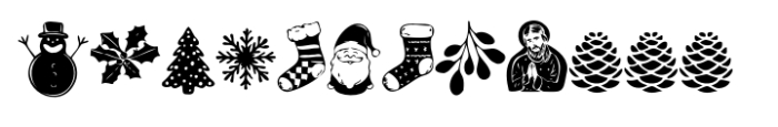 Last Christmas Symbols FONT