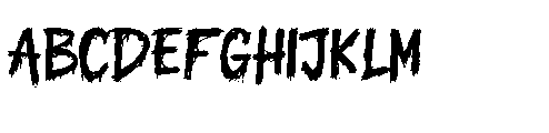 Last One Out Font UPPERCASE