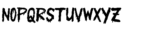 Last One Out Font UPPERCASE