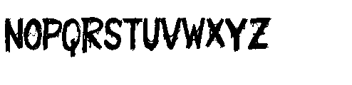 Last One Out Font LOWERCASE