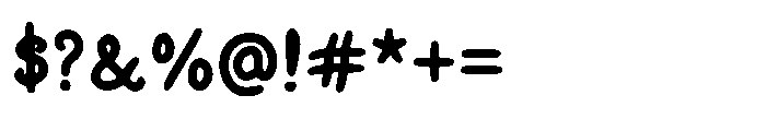 Lasterday Font OTHER CHARS