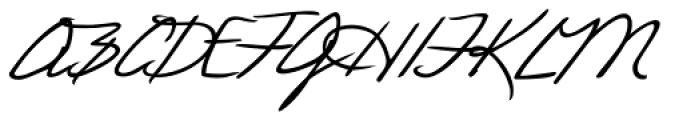 Laszlo Handwriting Font UPPERCASE