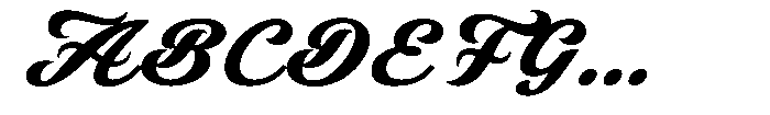 Latenza Script Bold Font UPPERCASE