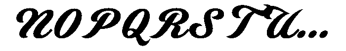 Latenza Script Bold Font UPPERCASE