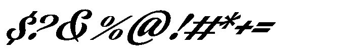 Latenza Script Italic Font OTHER CHARS