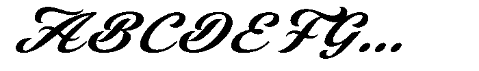 Latenza Script Italic Font UPPERCASE