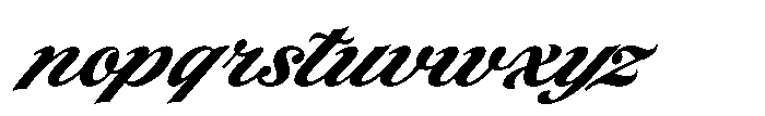 Latenza Script Italic Font LOWERCASE
