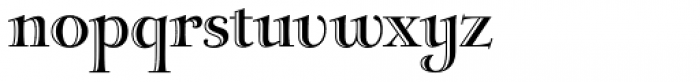 Lateral Incised NF Font LOWERCASE