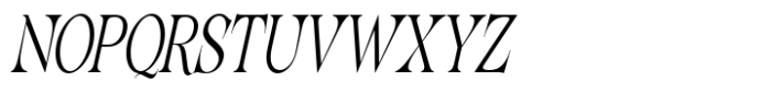 Lathasterie Variable Serif Family Condensed Italic Font UPPERCASE