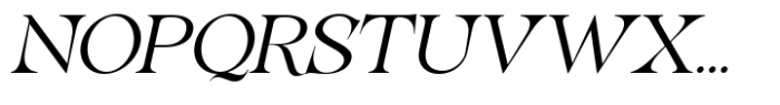 Lathasterie Variable Serif Family Expanded Italic Font UPPERCASE