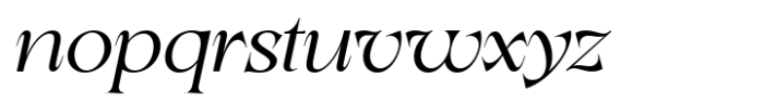 Lathasterie Variable Serif Family Expanded Italic Font LOWERCASE