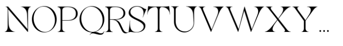 Lathasterie Variable Serif Family Extra Light Expanded Font UPPERCASE