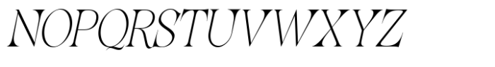 Lathasterie Variable Serif Family Extra Light Italic Font UPPERCASE