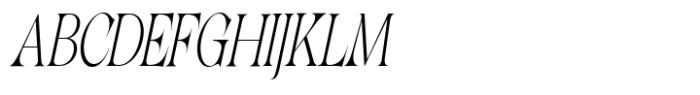 Lathasterie Variable Serif Family Light Condensed Italic Font UPPERCASE