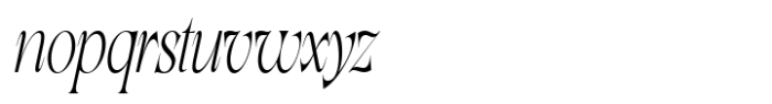 Lathasterie Variable Serif Family Light Condensed Italic Font LOWERCASE