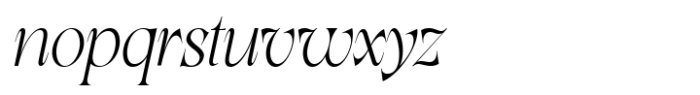 Lathasterie Variable Serif Family Light Italic Font LOWERCASE