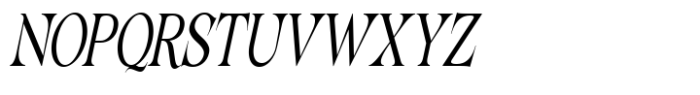 Lathasterie Variable Serif Family Medium Condensed Italic Font UPPERCASE