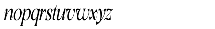 Lathasterie Variable Serif Family Medium Condensed Italic Font LOWERCASE