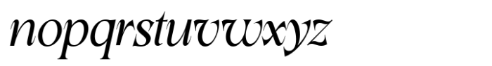 Lathasterie Variable Serif Family Medium Italic Font LOWERCASE