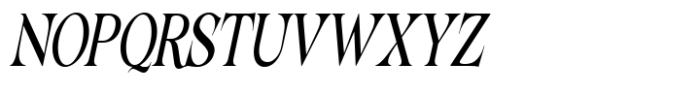 Lathasterie Variable Serif Family Semi Bold Condensed Italic Font UPPERCASE