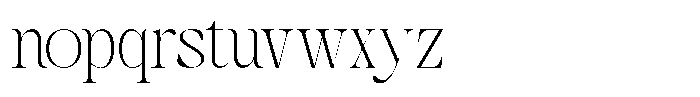 Lathenia Font LOWERCASE