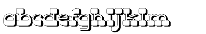 Lathier Shadow Font LOWERCASE