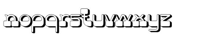 Lathier Shadow Font LOWERCASE