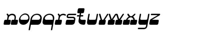 Lathier Slant Font LOWERCASE