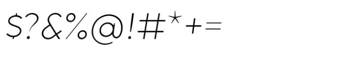 Latica Light Italic Font OTHER CHARS