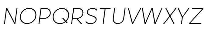Latica Light Italic Font UPPERCASE