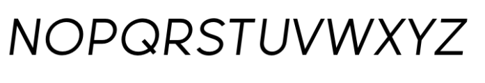 Latica Regular Italic Font UPPERCASE